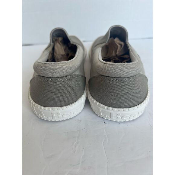 NWT L.L. Bean Men’s Gray and White Slip On Canvas Comfort Sneaker Shoes Sz 10.5M - Picture 8 of 11